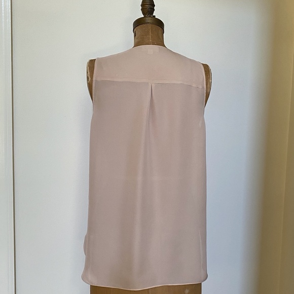 L'Agence Mila Silk Draped V-Neck Blouse - Picture 6 of 6